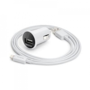  Capdase USB Car Charger&Cable PicoPlus K1 Lightning White (2.4 A) (TKCB-PK02)